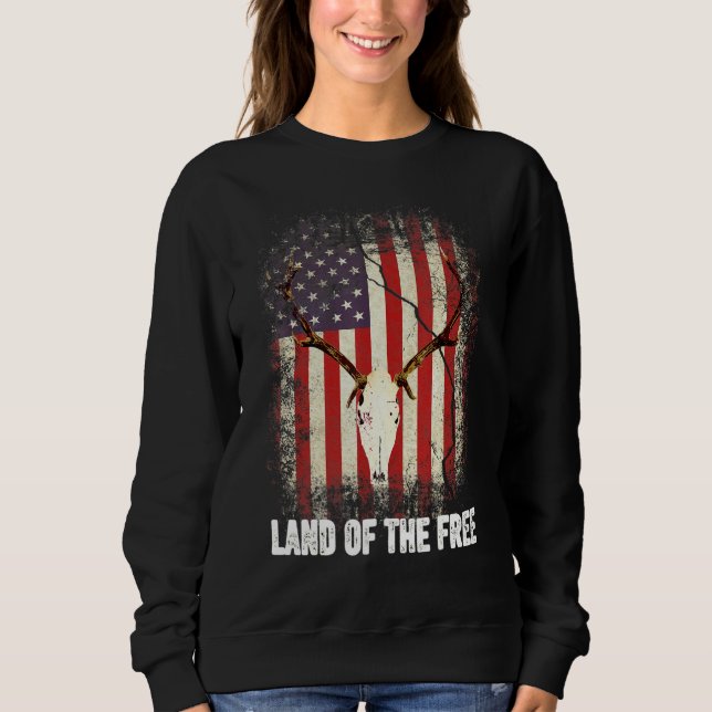 Sudadera Tierra De Los Libres - Calavera De Cerebros 4 De J (Anverso)