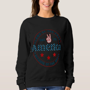 Sudadera Tierra De Los Libres Por La Valiente 4 De Julio