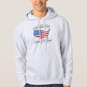 Sudadera Tierra del libre debido a los E.E.U.U. patrióticos