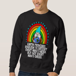 Sudadera Tierra Proporciona Todo  Mujeres Medio Ambiente Ti
