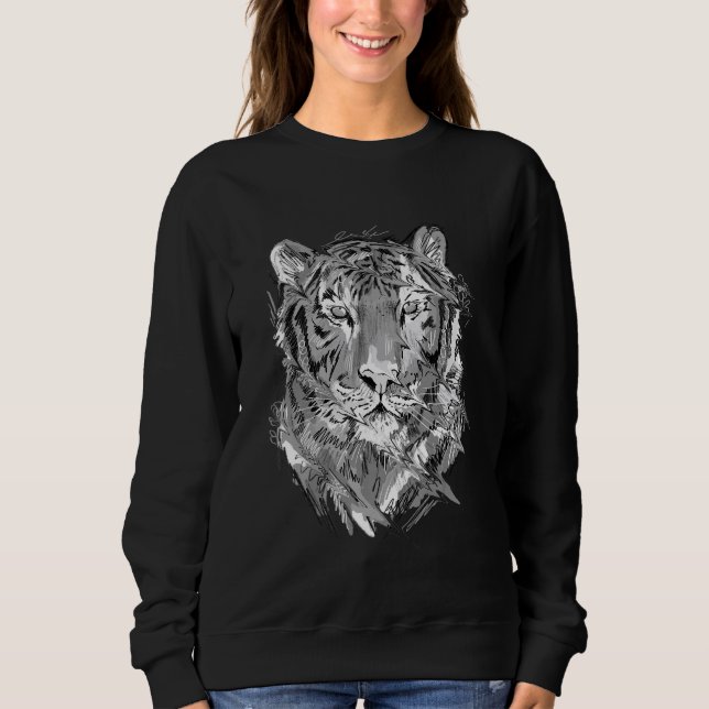 Sudadera Tiger Animal Art Animal Lovers_3 (Anverso)