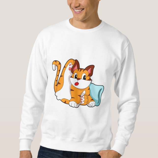 Sudadera Tiger cat with Pillow (Anverso)