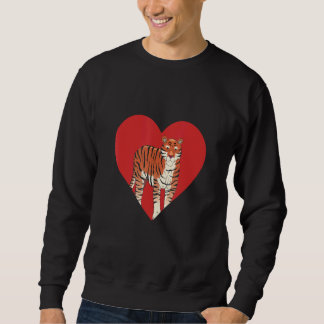Sudadera Tiger Heart Safari Wildlife Animal Zookeeping