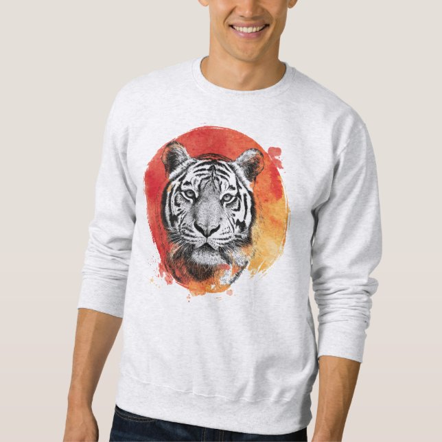 Sudadera Tiger symbol of courage. Sweatshirt (Anverso)