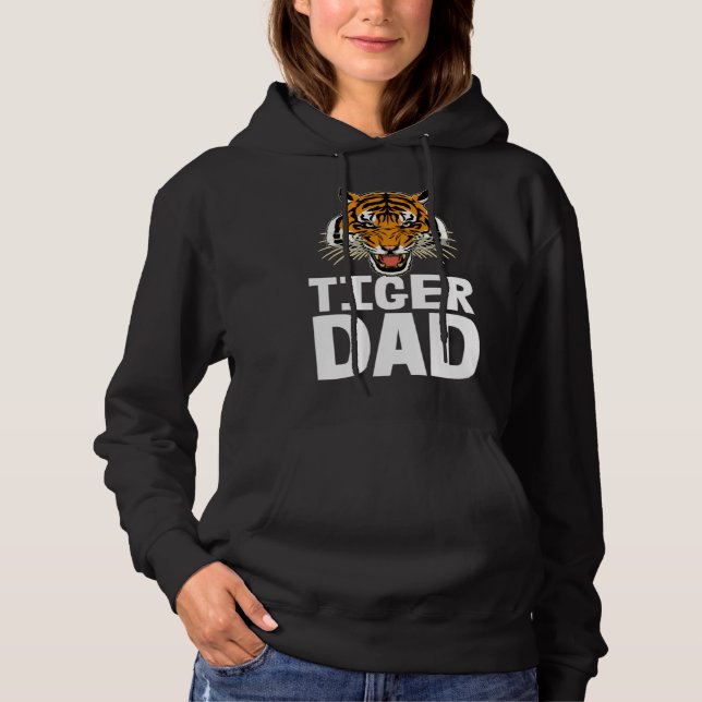 Sudadera Tigers Dad  Roaring Tiger Tees Men's Tiger Face (Anverso)