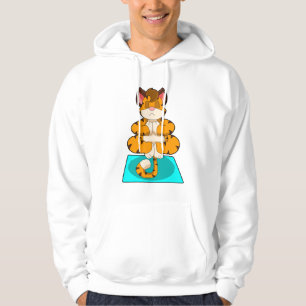 Sudadera Tigre al yoga en alfombra de yoga