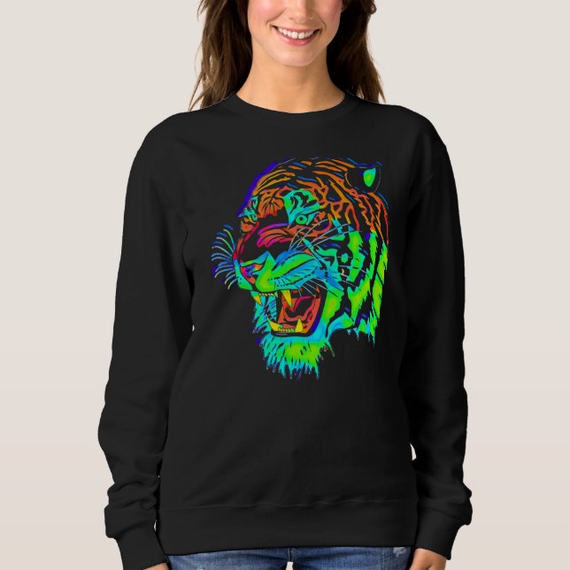 Sudadera Tigre arcoiris (Anverso)