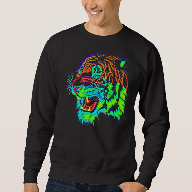 Sudadera Tigre arcoiris (Anverso)