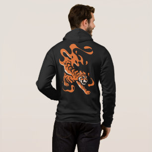 Sudadera Tigre Ardiente: Diseño Audaz Asiático