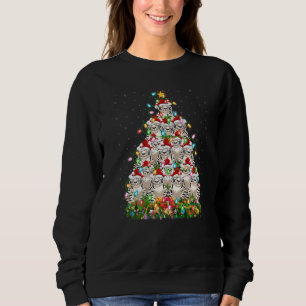 Sudadera Tigre Blanco Navidad Santa Tigre Blanco Árbol de N