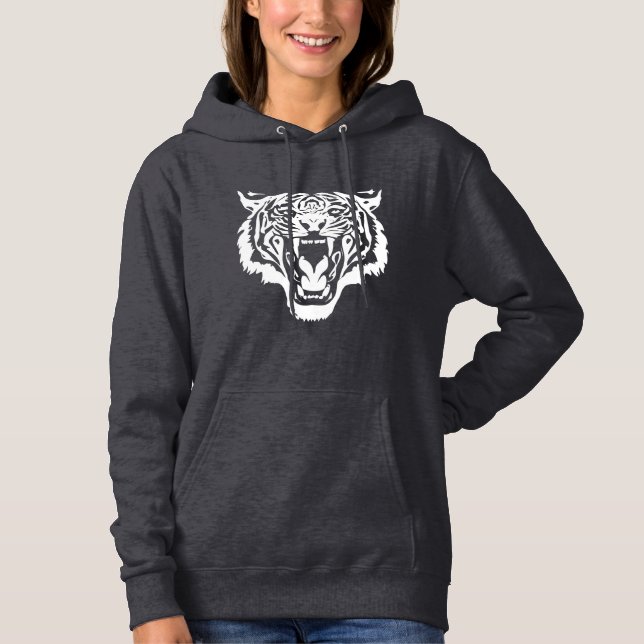 Sudadera Tigre blanco ruidoso (Anverso)