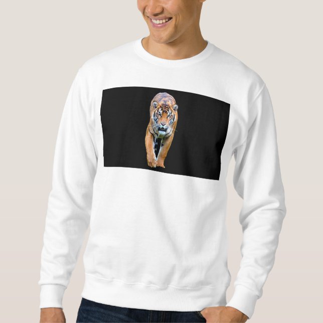 Sudadera Tigre Caminando Caminando Camisas de los Camisas B (Anverso)