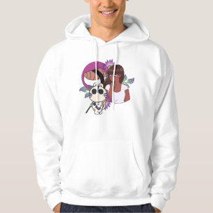 Sudadera Tigre Ciego con Arte Floral de Bastón Blanco