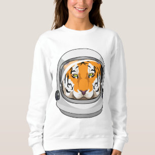 Sudadera Tigre como astronauta con casco