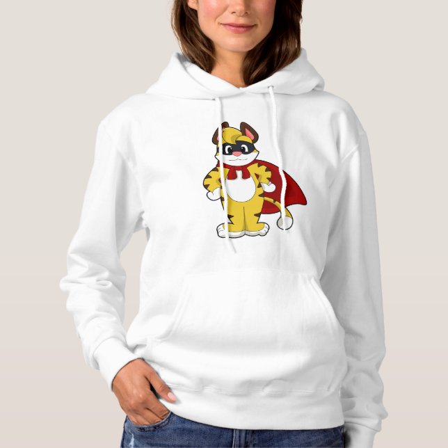 Sudadera Tigre como héroe con máscara y Cabo (Anverso)