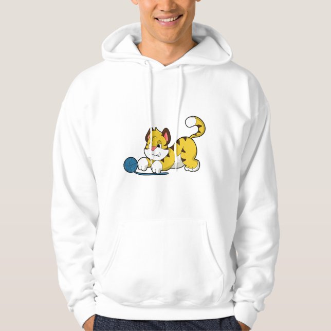 Sudadera Tigre con bola de hilados de Woll (Anverso)