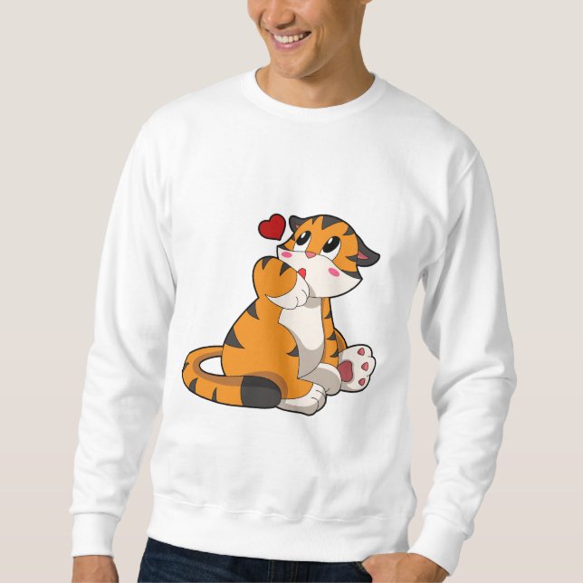 Sudadera Tigre con corazón (Anverso)