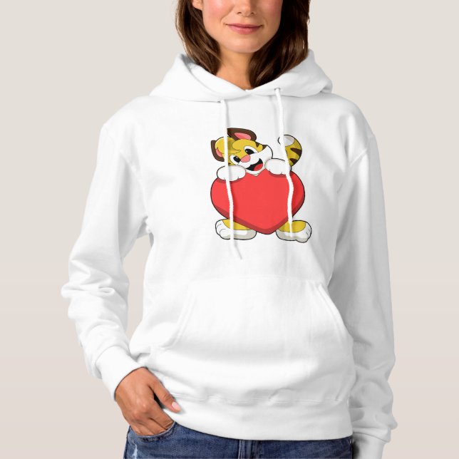 Sudadera Tigre con corazón (Anverso)