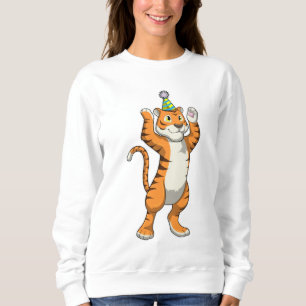 Sudadera Tigre con Fiesta gorra Fiesta
