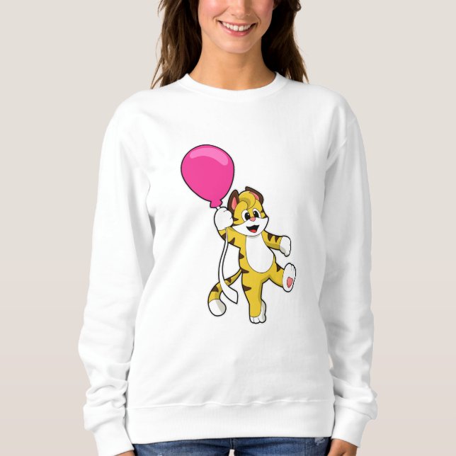 Sudadera Tigre con globo (Anverso)