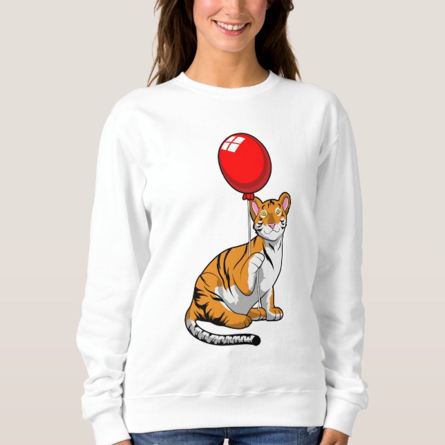 Sudadera Tigre con globo (Anverso)