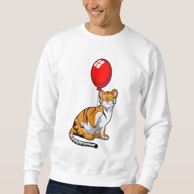 Sudadera Tigre con globo (Anverso)