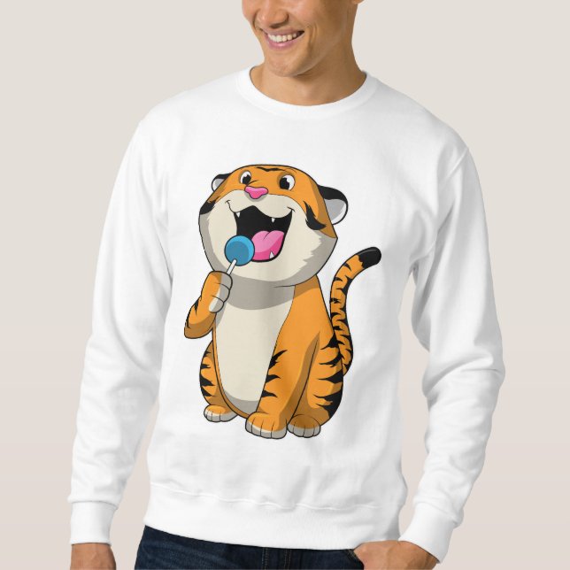 Sudadera Tigre con Lollipop (Anverso)