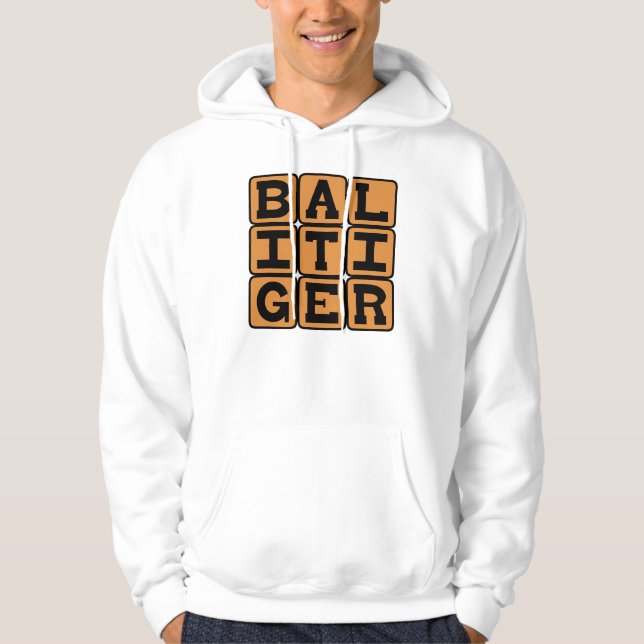 Sudadera Tigre de Bali, Gato Feroz (Anverso)