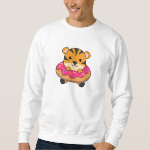 Sudadera Tigre En Donut Cute Animales Para Niños En Donuts