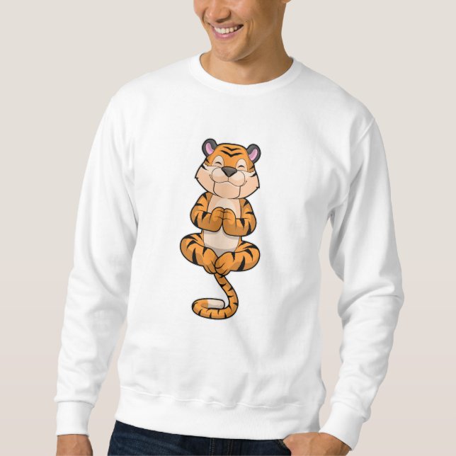 Sudadera Tigre en el gimnasio del yoga (Anverso)