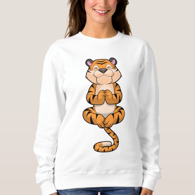 Sudadera Tigre en el gimnasio del yoga (Anverso)