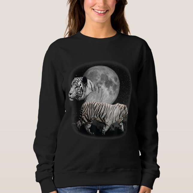 Sudadera Tigre Ilustracion Moon Tiger 1 (Anverso)