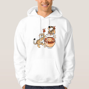 Sudadera Tigre Kawaii y Perro en Tarro de Té Nekomata