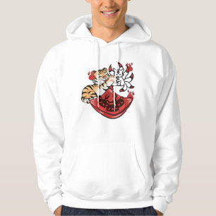 Sudadera Tigre Kawaii y zorro de nueve colas Kitsune