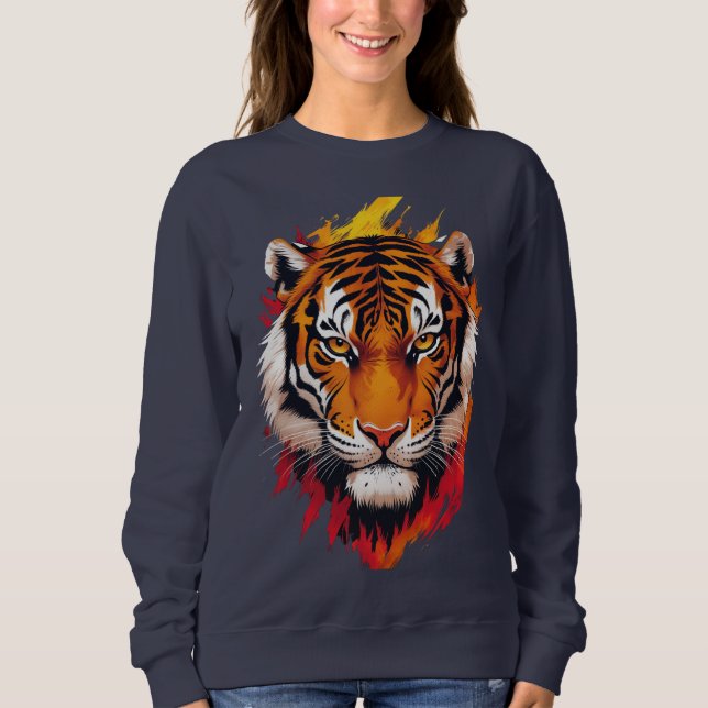 Sudadera Tigre majestuoso - símbolo de poder, coraje y fuer (Anverso)