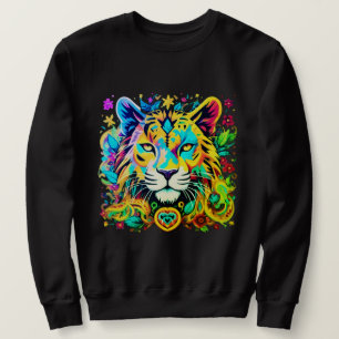 Sudadera Tigre naturaleza color negro