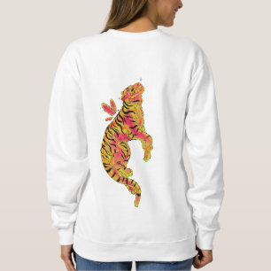 Sudadera Tigre Neon Surrealista