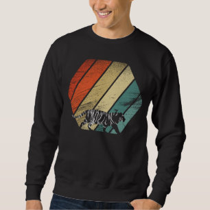Sudadera Tigre retro vintage y animal lindo