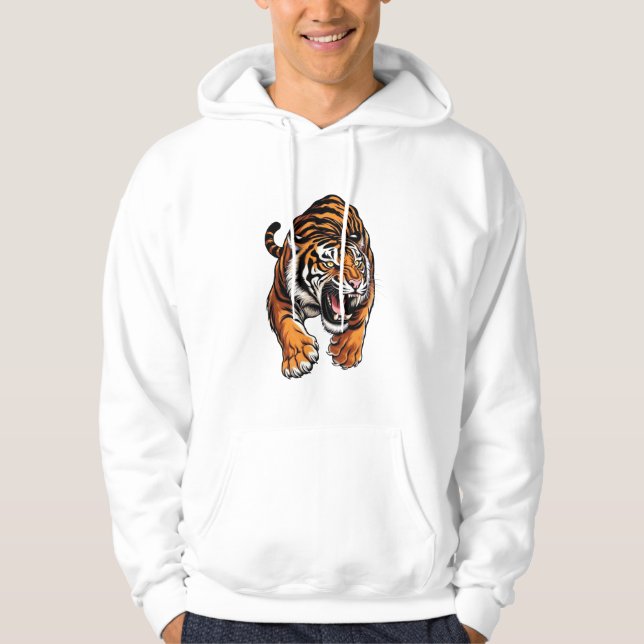Sudadera Tigre saltando (Anverso)