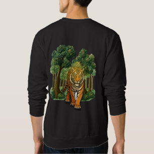Sudadera “Tigre salvaje en el bosque – Jungla con luz natur