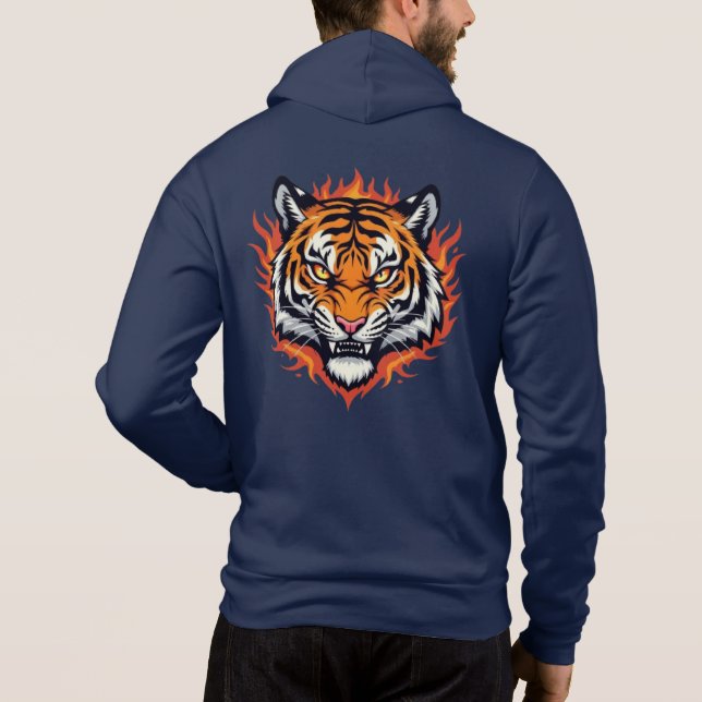 Sudadera Tigre Silencioso – Precisión y Poder (Reverso)