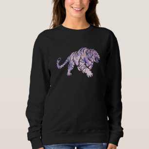 Sudadera Tigre Trippy Vintage Retro Tigre de vaporola