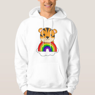 Sudadera Tigres del Purpurina del arcoiris Kawaii