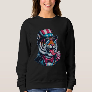 Sudadera Tigres mujeres tigre frente a tigre animal salvaje