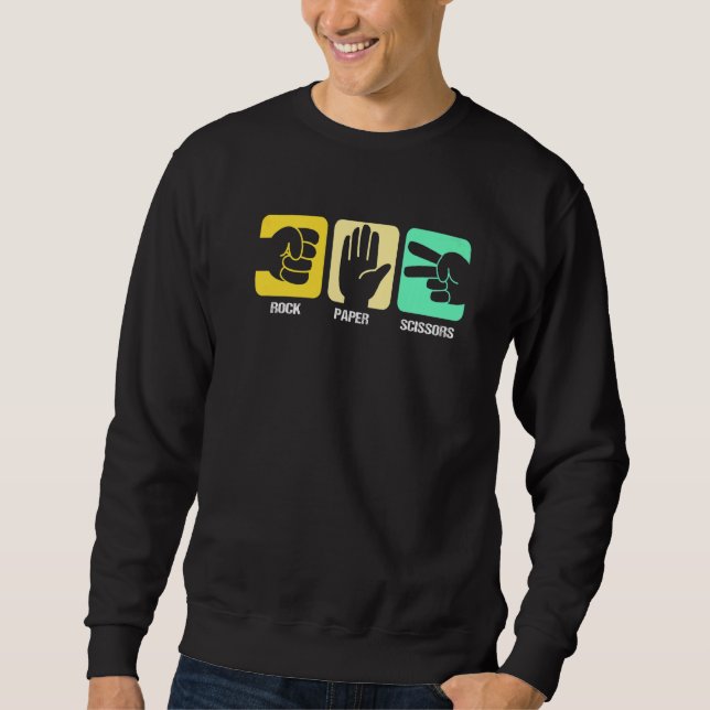 Sudadera Tijeras de papel de rock (Anverso)