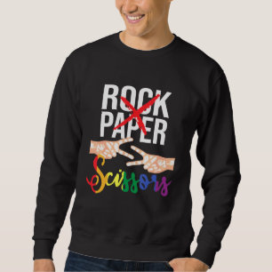 Sudadera Tijeras de papel de rock - Orgullo gay lgbtq lesbi