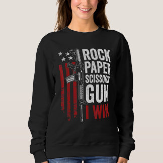 Sudadera Tijeras de rock de papel 2a Chiste de papá de pist