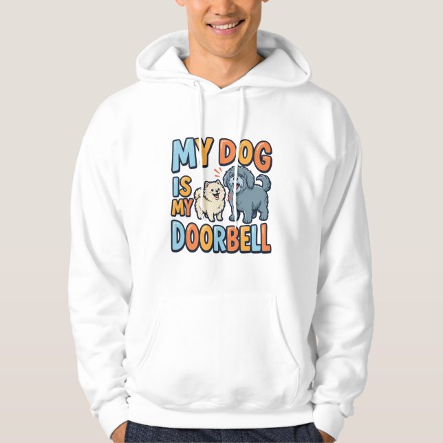 Sudadera Timbre de puerta divertido para amantes de los per (Anverso)