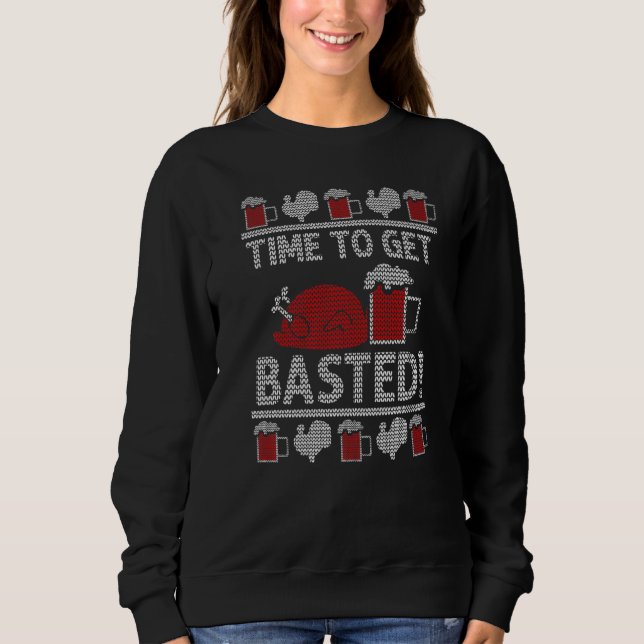 Sudadera Time to Get Basted  Beer (Anverso)