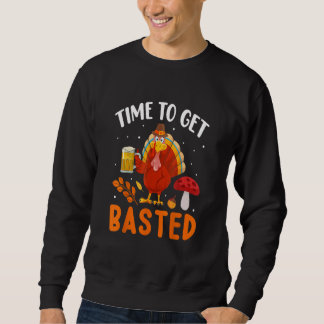 Sudadera Time To Get Basted  Thanksgiving Turkey Day Men Wo